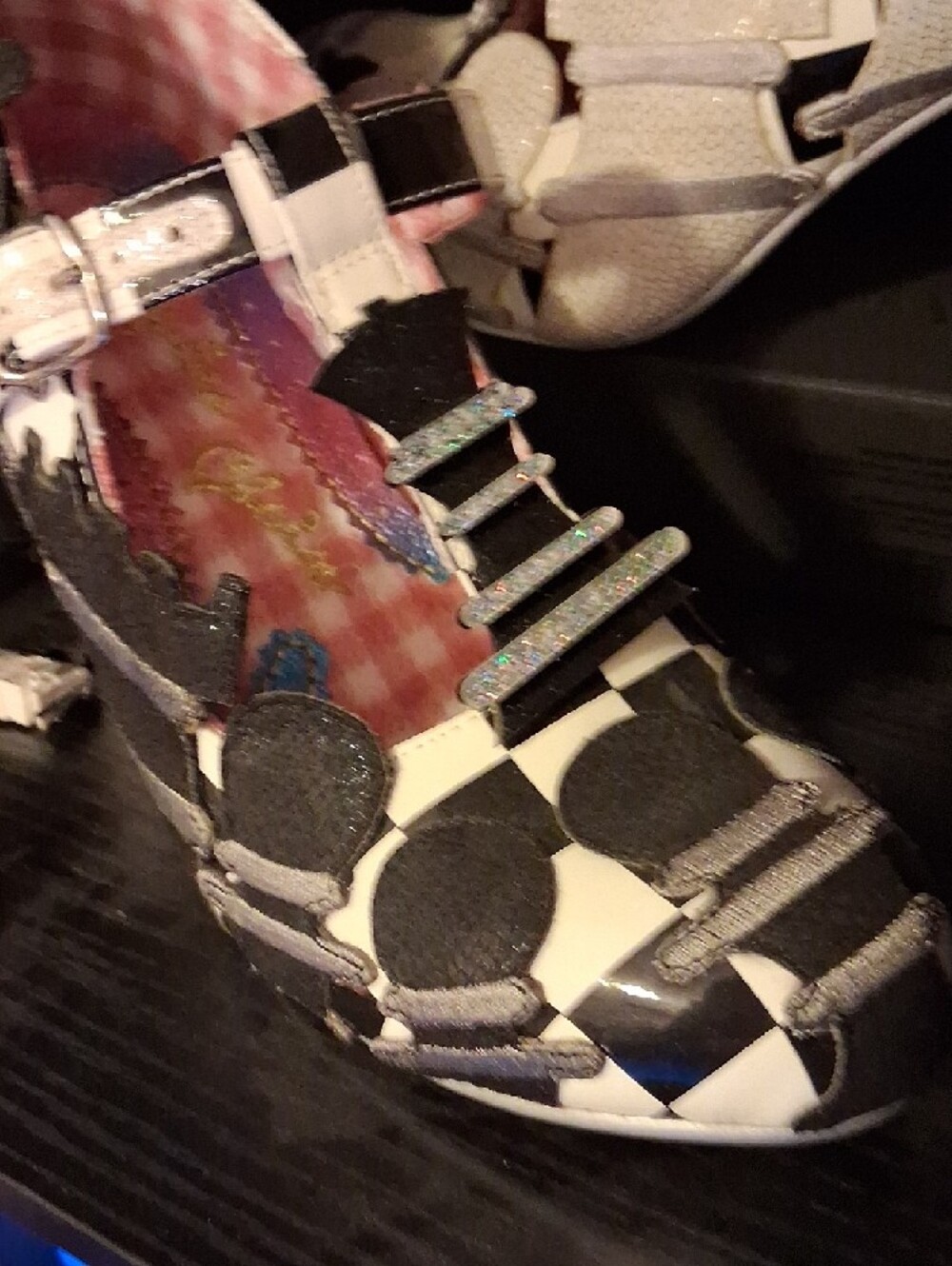 NEW Irregular Choice CHESS Heels And Bag, Size 42, Size 10.5 - Picture 4 of 8